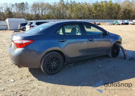 2015 Toyota Corolla L z USA, uszkodzony, nr VIN 2T1BURHE2FC450281
